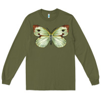 Army Green Cabbage Butterfly Long Sleeve Tee - LillyAllenDesigns