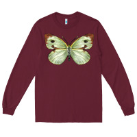 Burgundy Cabbage Butterfly Long Sleeve Tee - LillyAllenDesigns