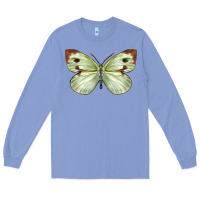 Colony Blue Cabbage Butterfly Long Sleeve Tee - LillyAllenDesigns