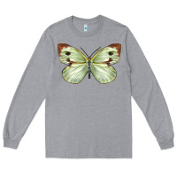 Heather Grey Cabbage Butterfly Long Sleeve Tee - LillyAllenDesigns