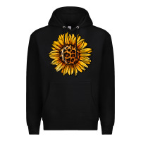 Black sunflower leopard Premium Hoodie - Jasminsmagicworld