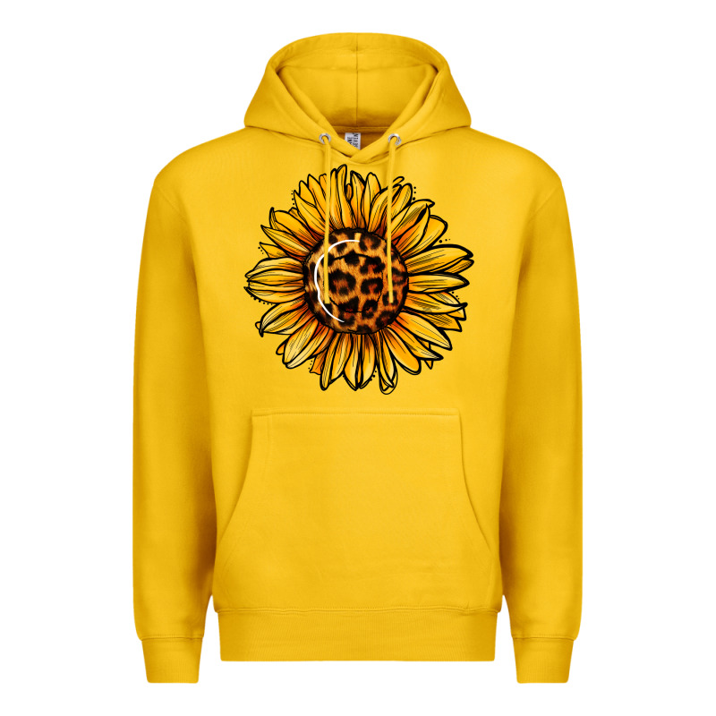 Sunflower Leopard Premium Hoodie by Jasminsmagicworld | Teevron