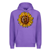 Purple sunflower leopard Premium Hoodie - Jasminsmagicworld