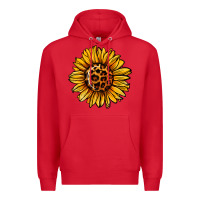 Red sunflower leopard Premium Hoodie - Jasminsmagicworld