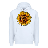 White sunflower leopard Premium Hoodie - Jasminsmagicworld
