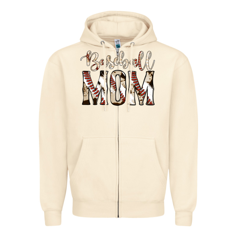 Baseball Mom Zipper Hoodie by Jasminsmagicworld | Teevron