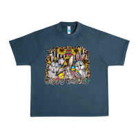 Midnight Navy Happy Easter Urban Heavy Tee - CowhideDigitalArt