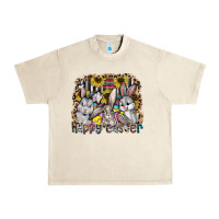 Sandshell Happy Easter Urban Heavy Tee - CowhideDigitalArt