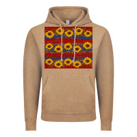 Vintage Coffee usa and sunflower pattern Vintage Hoodie - Artiststas