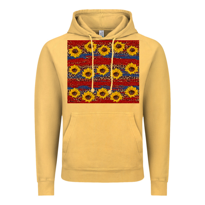 Usa And Sunflower Pattern Vintage Hoodie by Artiststas | Teevron