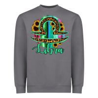 Storm Libra Zodiac Sign Sunflower Leopard Serape Heavyweight Sweatshirt - RanaPortraitStore