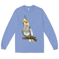 Colony Blue Cocktail Parrot Long Sleeve Tee - LillyAllenDesigns