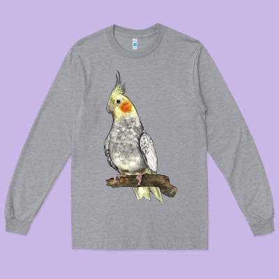 Cocktail Parrot Long Sleeve Tee Designed By Lillyallendesigns