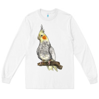 White Cocktail Parrot Long Sleeve Tee - LillyAllenDesigns