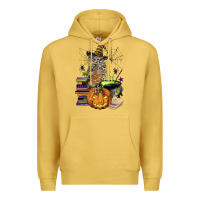Antique Gold halloween owl Premium Hoodie - BarkalooDesign