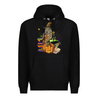 Black halloween owl Premium Hoodie - BarkalooDesign