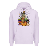 Lilac halloween owl Premium Hoodie - BarkalooDesign