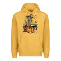 Mustard halloween owl Premium Hoodie - BarkalooDesign
