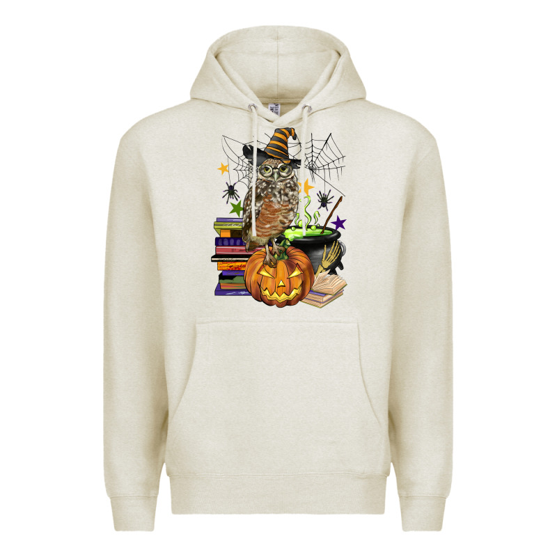 Halloween Owl Premium Hoodie by BarkalooDesign | Teevron