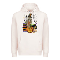 Pale Pink halloween owl Premium Hoodie - BarkalooDesign
