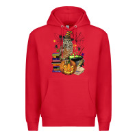 Red halloween owl Premium Hoodie - BarkalooDesign