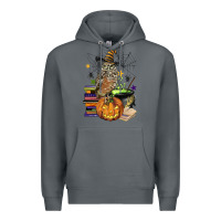 Rock halloween owl Premium Hoodie - BarkalooDesign
