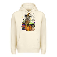 Sandshell halloween owl Premium Hoodie - BarkalooDesign