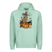 Seafoam halloween owl Premium Hoodie - BarkalooDesign