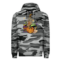 Slate Camo halloween owl Premium Hoodie - BarkalooDesign