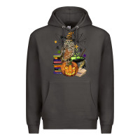 Smoke halloween owl Premium Hoodie - BarkalooDesign