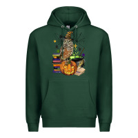 Sports Green halloween owl Premium Hoodie - BarkalooDesign