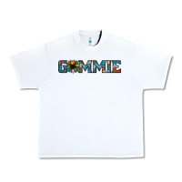 White gammie sunflower cowhide Urban Heavy Tee - Jasminsmagicworld