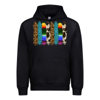 Black serape leopard tooled leather cowhide background Urban Hoodie - RanaPortraitStore