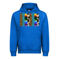 Cobalt serape leopard tooled leather cowhide background Urban Hoodie - RanaPortraitStore