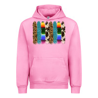Fuchsia Pink serape leopard tooled leather cowhide background Urban Hoodie - RanaPortraitStore