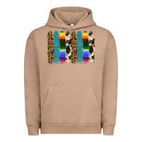 Pigment Burro serape leopard tooled leather cowhide background Urban Hoodie - RanaPortraitStore