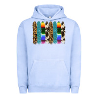 Pigment Grape Ice serape leopard tooled leather cowhide background Urban Hoodie - RanaPortraitStore