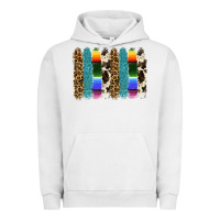 Pigment Lunar Rock serape leopard tooled leather cowhide background Urban Hoodie - RanaPortraitStore