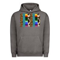 Pigment Tornado serape leopard tooled leather cowhide background Urban Hoodie - RanaPortraitStore