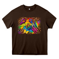 Chocolate Brown lgbtq background Heavy Core Tee - FaDigitalArtStudio