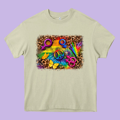Lgbtq Background Heavy Core Tee Designed By Fadigitalartstudio