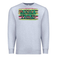 Heather Grey Floral Mama Tried Premium Sweatshirt - Jasminsmagicworld