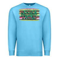 Ocean Blue Floral Mama Tried Premium Sweatshirt - Jasminsmagicworld