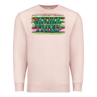 Pale Pink Floral Mama Tried Premium Sweatshirt - Jasminsmagicworld