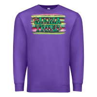 Purple Floral Mama Tried Premium Sweatshirt - Jasminsmagicworld