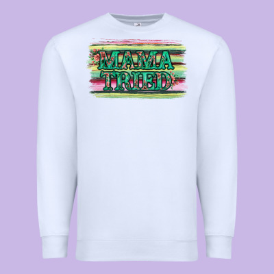 Floral Mama Tried Premium Sweatshirt Designed By Jasminsmagicworld