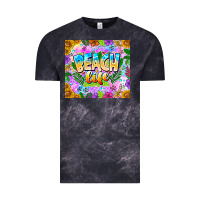 Cloud Black Beach Life Vintage Tee - CowhideDigitalArt