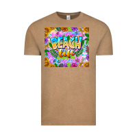 Vintage Coffee Beach Life Vintage Tee - CowhideDigitalArt