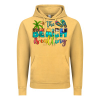 Vintage Mustard the beach is calling Vintage Hoodie - Artiststas