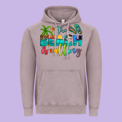 The Beach Is Calling Vintage Hoodie Designed By Artiststas